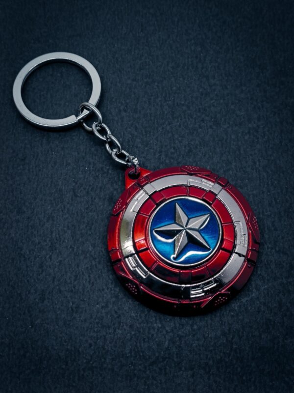 Captain America Shield Spinning Keychain