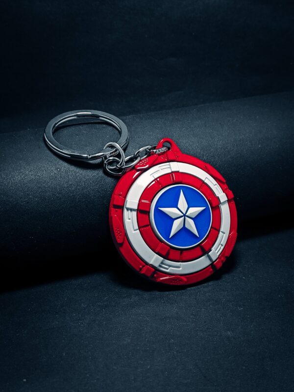 Captain America Shield Spinning Keychain