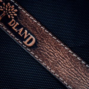 Distressed Leather Belt with Embossed Detail