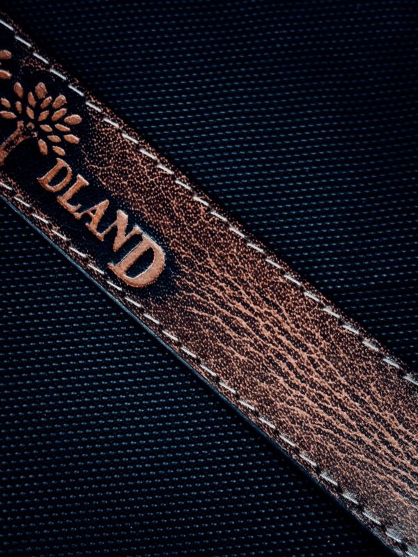 Distressed Leather Belt with Embossed Detail
