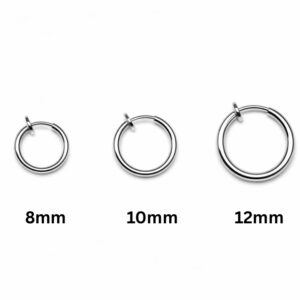 Fake Hoops Spring Earrings (Pair)