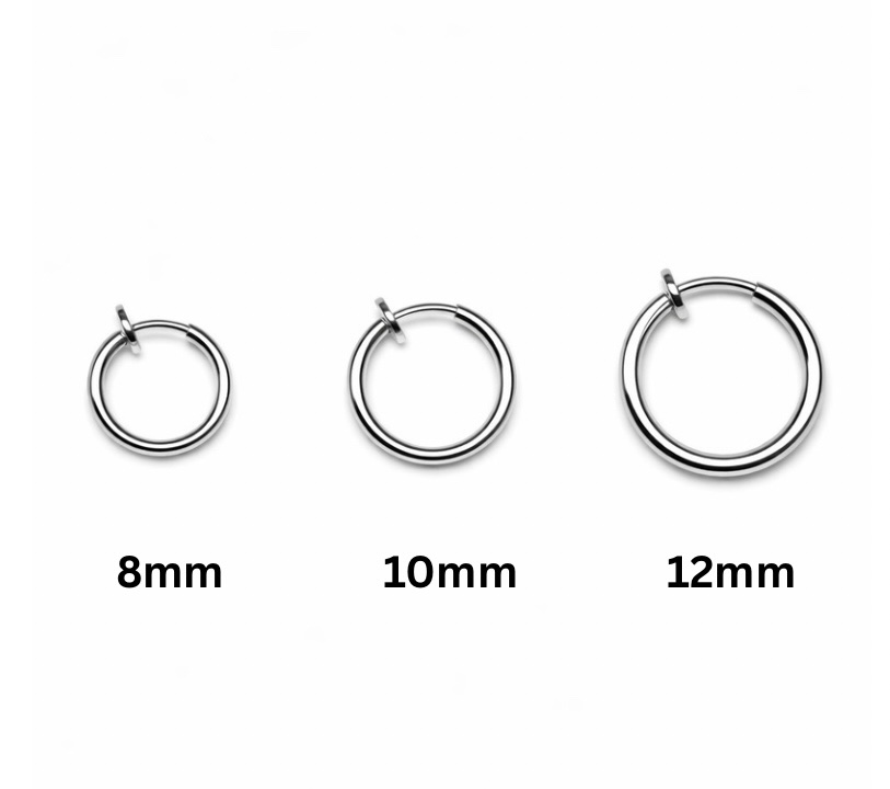 Fake Hoops Spring Earrings (Pair)