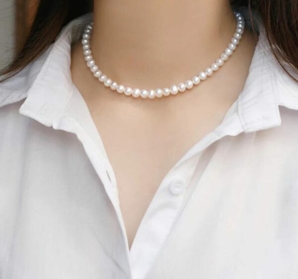 White Pearl Unisex Chain
