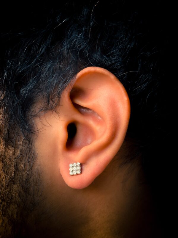 Honey Singh Square Diamond Earings (1 pair)