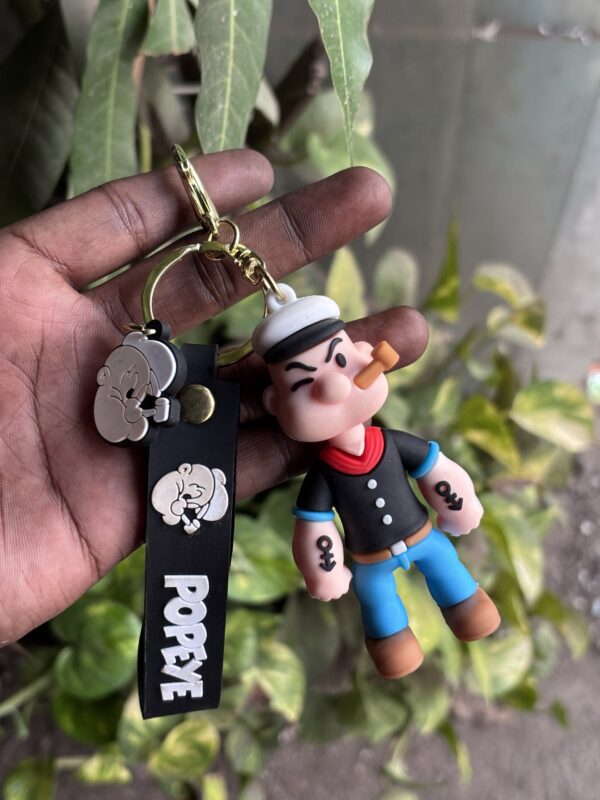 Popeye Rubber Keychain