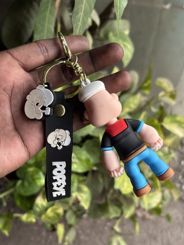 Popeye Rubber Keychain