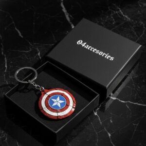 Captain America Shield Spinning Keychain