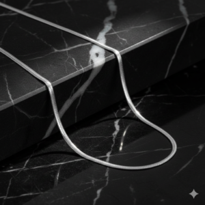 The "Serpent" Herringbone Chain (Silver)