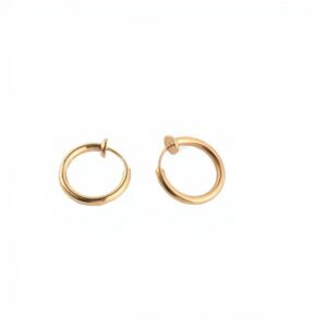 Fake Hoops Spring Earrings (Pair)