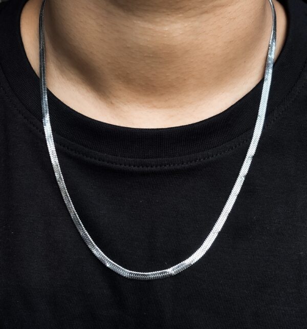The "Phantom" Flat Snake Chain (Silver)