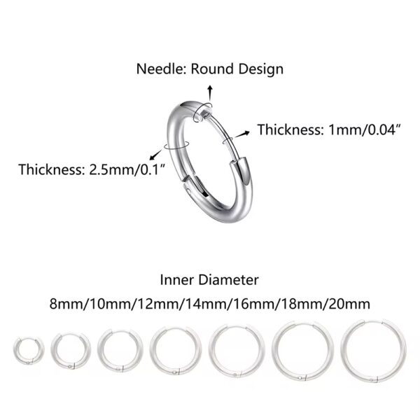 The Minimalist Hoop Pair (Silver)