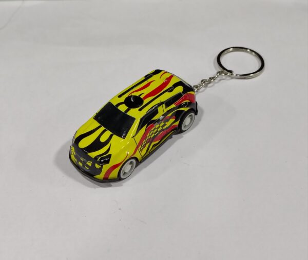 Yellow Car Keychain