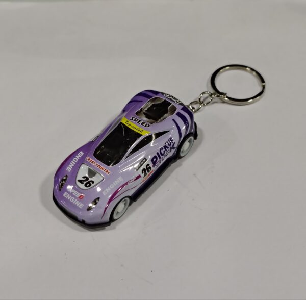 Speed Car Purple Keychain