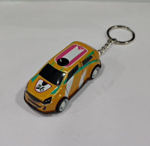 No 56 Yellow Car Keychain
