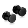 Dumble Pierced Earrings Black - 5mm