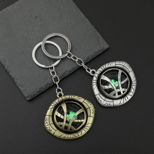 Doctor Strange Time Stone Spinning Keychain