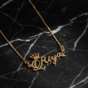Crown Name Necklace