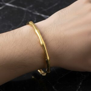 Bamboo Half Cuff Bracelet (Unisex)