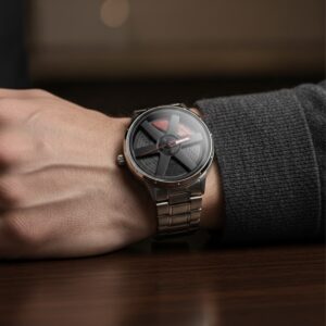 Rotating Wheel Watch (Silver)