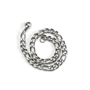 Titan 5MM Figaro Bracelet – Stainless Steel | Anti-Tarnish | 8.5 Inches
