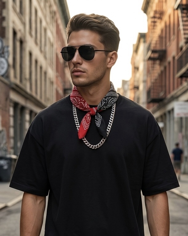 Urban Dual Bandana Red and Black
