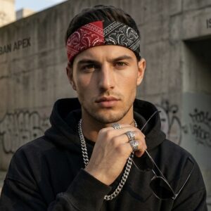 Urban Dual Bandana Red and Black