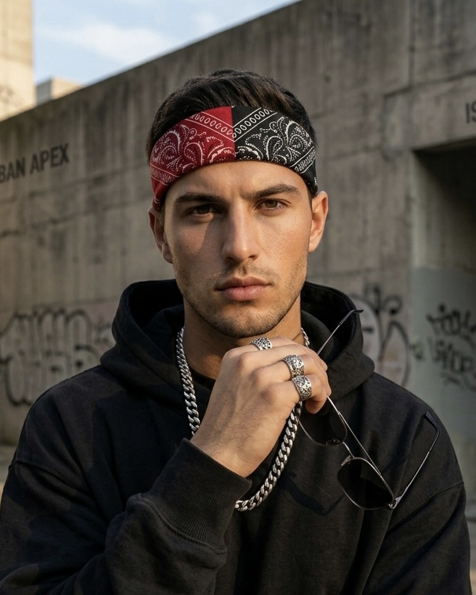 Urban Dual Bandana Red and Black