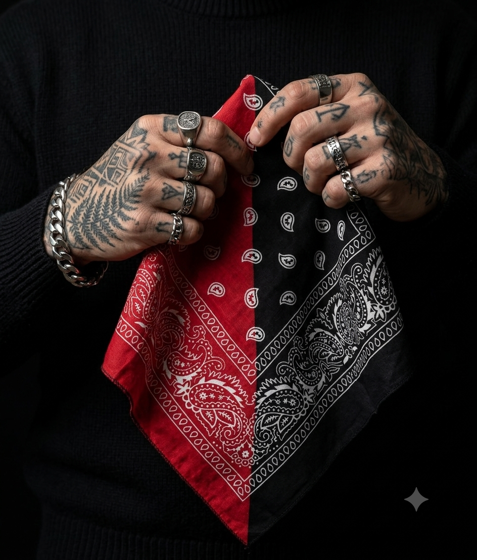 Urban Dual Bandana Red and Black