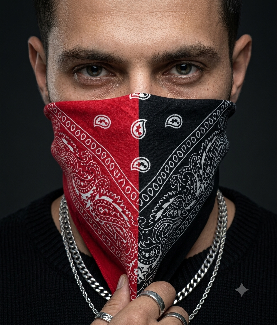 Urban Dual Bandana Red and Black