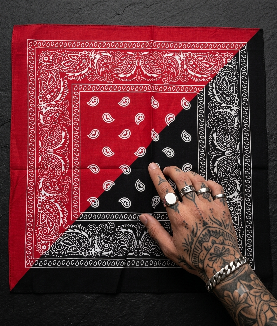 Urban Dual Bandana Red and Black