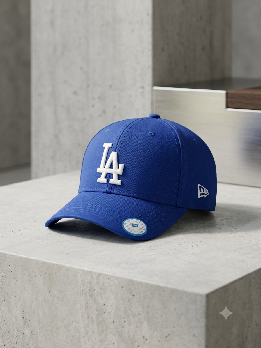 Fitted Cap LA (Blue) (Size 56-57cm)