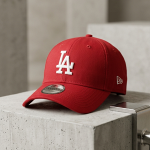 Fitted Cap LA (Red) (Size 56-57cm)