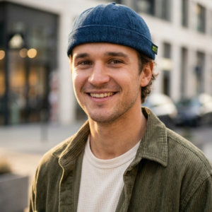 Indigo Denim Docker Cap