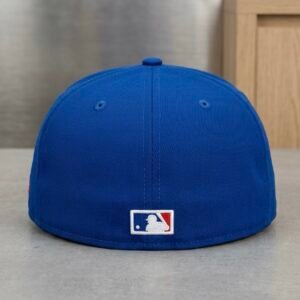 Hip Hop Embroidered Bule Fitted Cap [Size (57.7cm)]