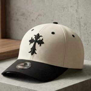 CH Adjustable Cap (Black-Cream)