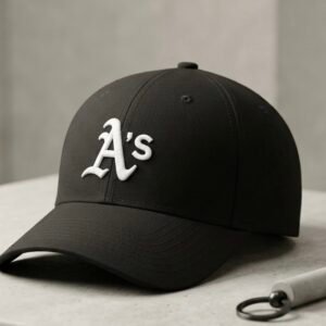 Fitted Cap A’s Black Size (56-57cm)