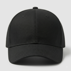 PLAIN BLACK SNAPBACK CAP