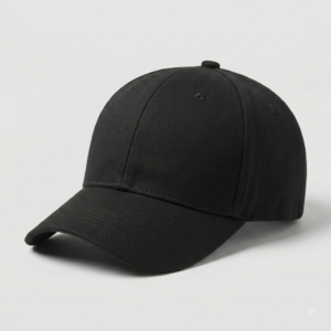 PLAIN BLACK SNAPBACK CAP