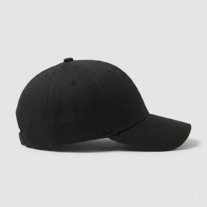 PLAIN BLACK SNAPBACK CAP