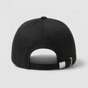 PLAIN BLACK SNAPBACK CAP