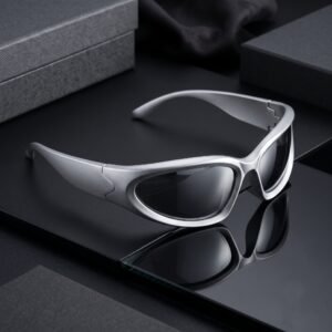 Aesthetic Silver Chrome Sunglasses