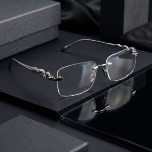 Vintage Silver Frame Transparent Sunglasses
