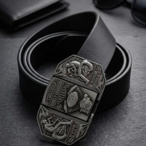Lighter Genuine leather Belt (Size Fits till 36 inches)