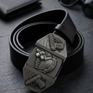 Lighter Genuine leather Belt (Size Fits till 36 inches)