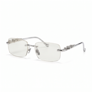 Vintage Silver Frame Transparent Sunglasses