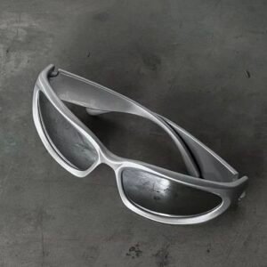 Aesthetic Silver Chrome Sunglasses