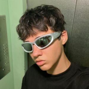 Aesthetic Silver Chrome Sunglasses