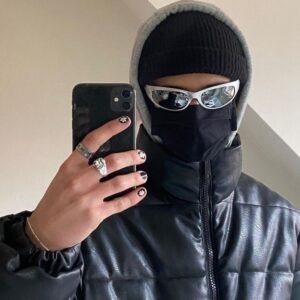 Aesthetic Silver Chrome Sunglasses